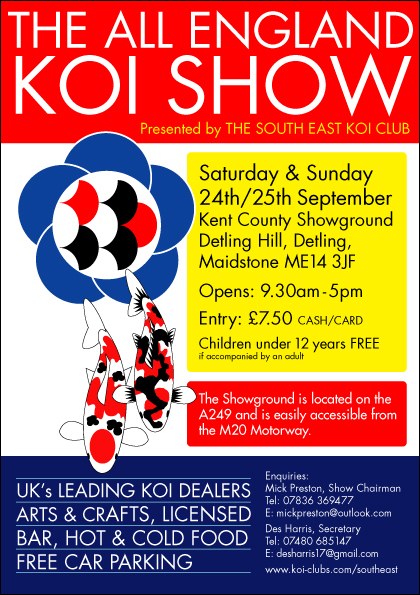 The All England Koi Show 24th/25th September 2022 Poster