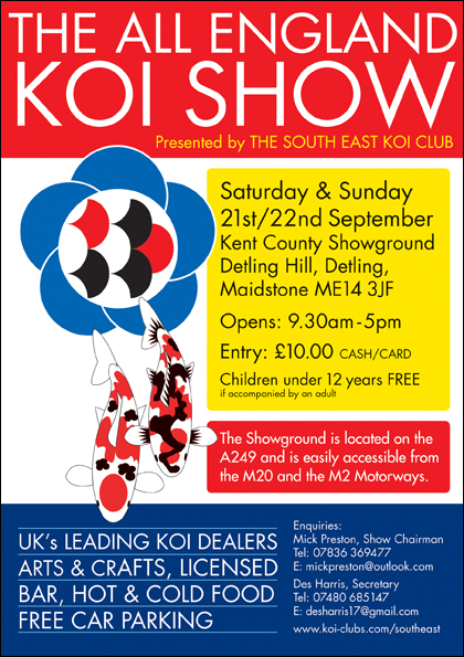 The All England Koi Show 24th/25th September 2022 Poster